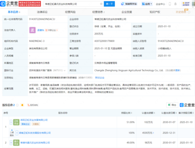 正虹科技成立新公司，拓展食用農(nóng)產(chǎn)品批發(fā)與飼料銷售業(yè)務(wù)